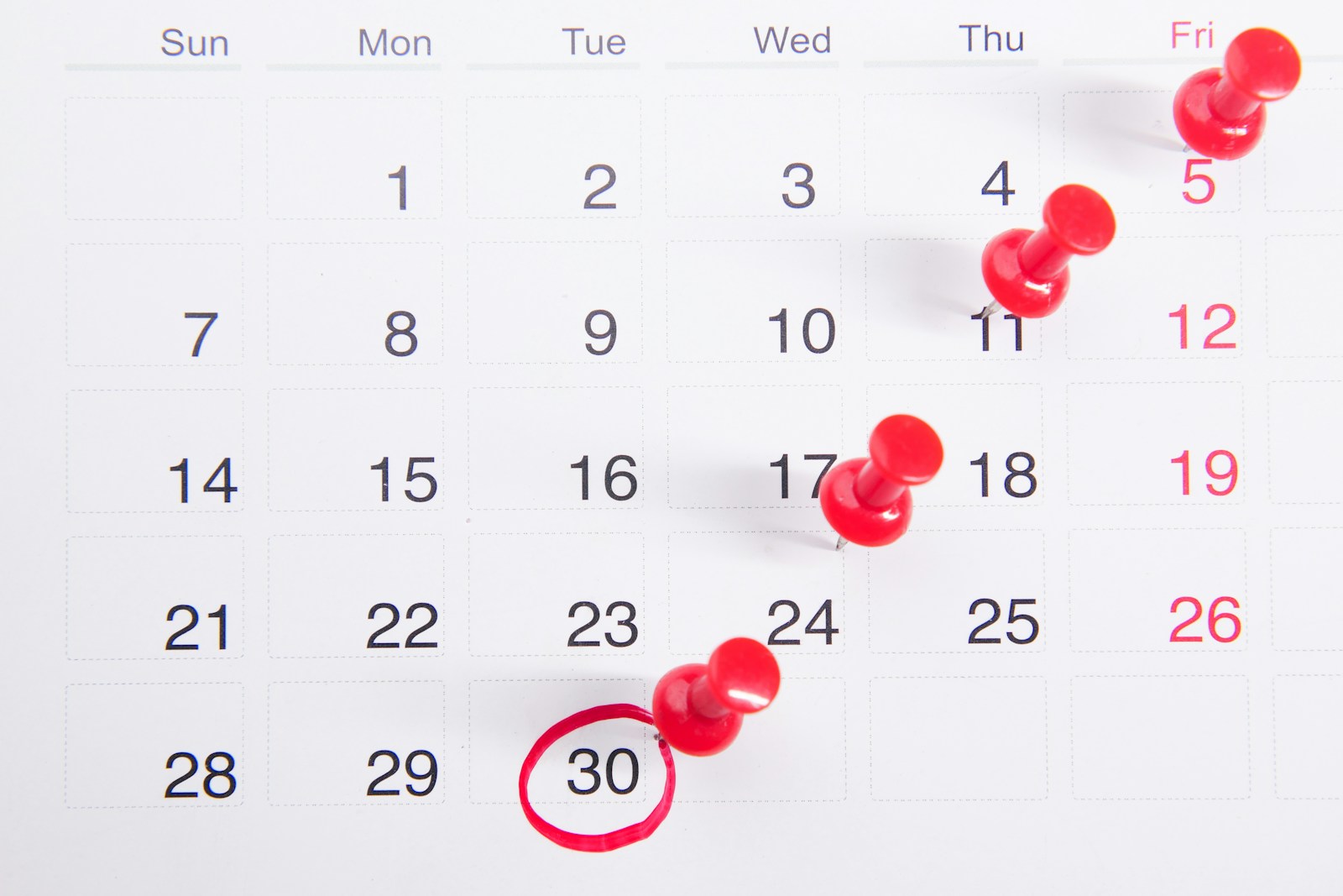 Un calendario